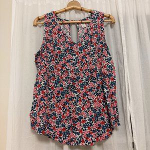 Old Navy | Floral Maternity Tank Top Rayon Sz M